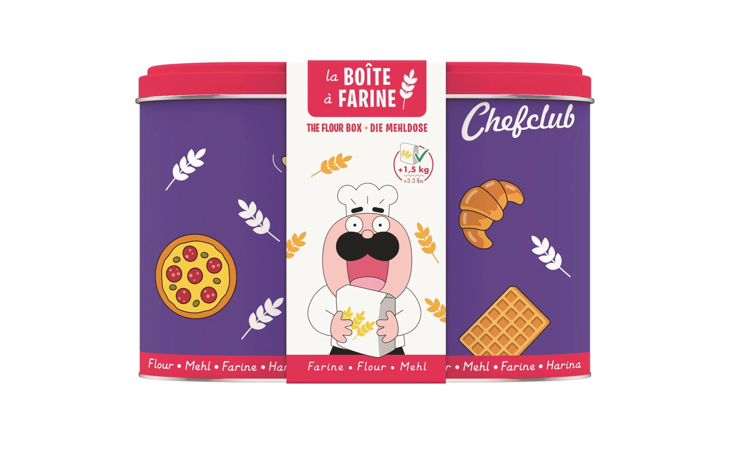 Chefclub Mehldose 1,5 kg, Violett Chefclub Mehldose 1,5 kg, Violett