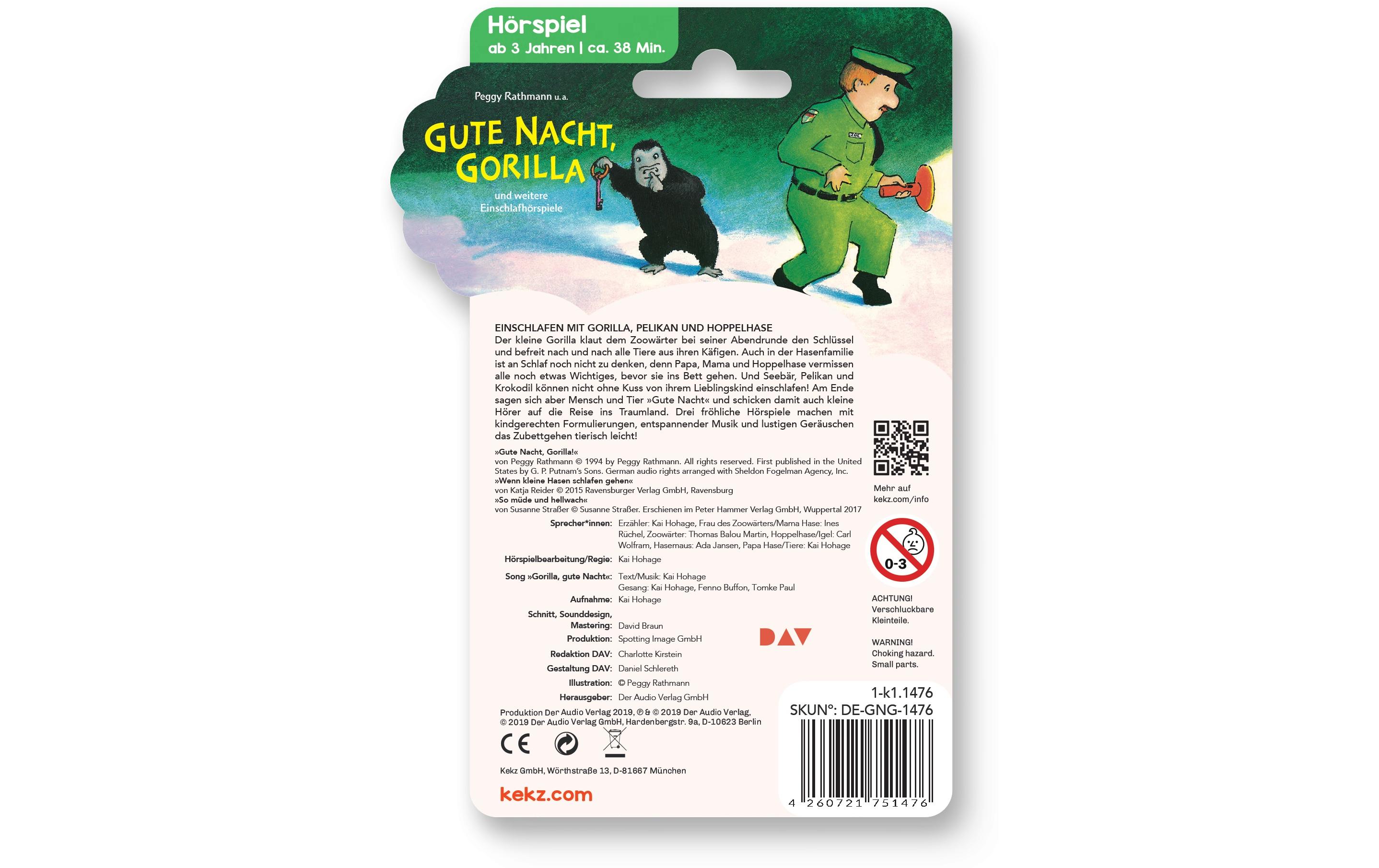 Kekz Audiochip Gute Nacht, Gorilla Kekz Audiochip Gute Nacht, Gorilla