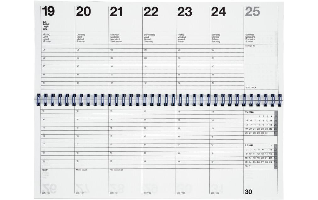 Biella Pultkalender Longatti 29.8 x 11.7 cm Biella Pultkalender Longatti 29.8 x 11.7 cm
