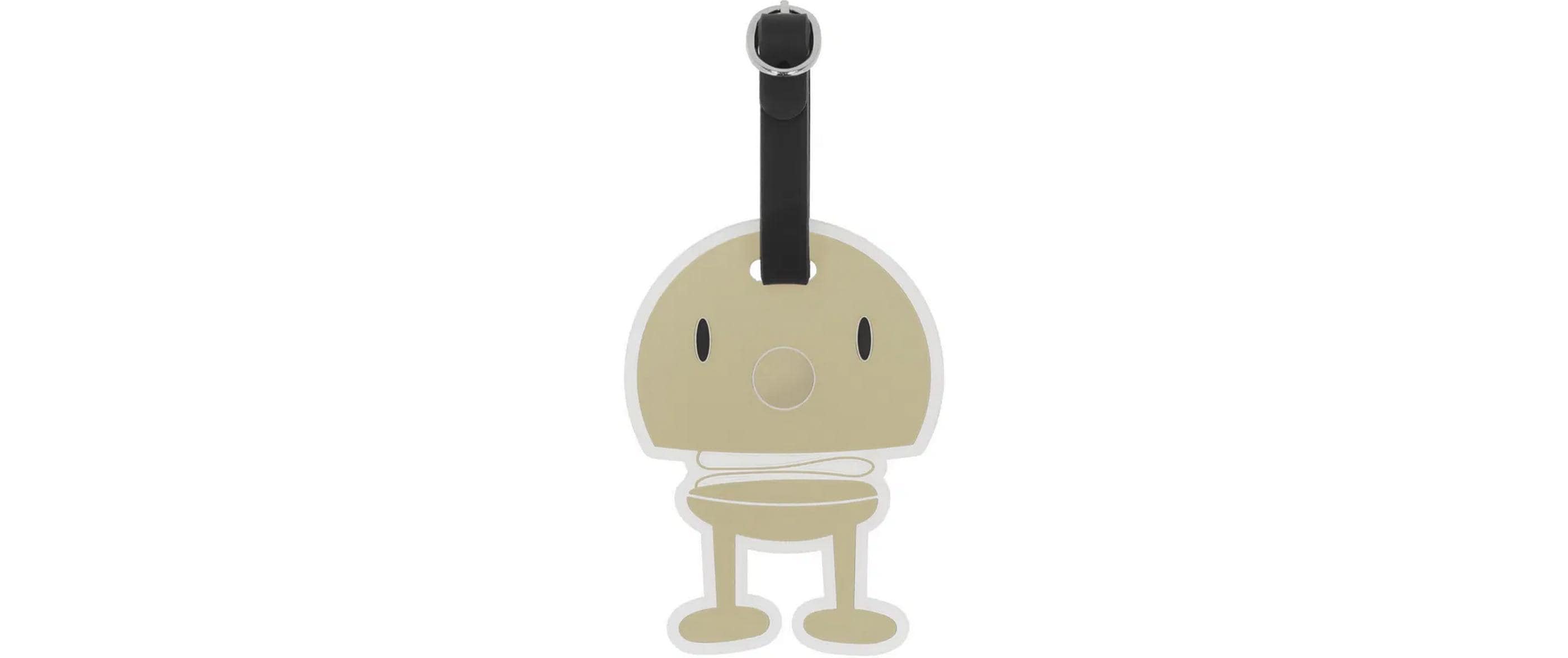 Hoptimist Kofferlabel Beige/Schwarz