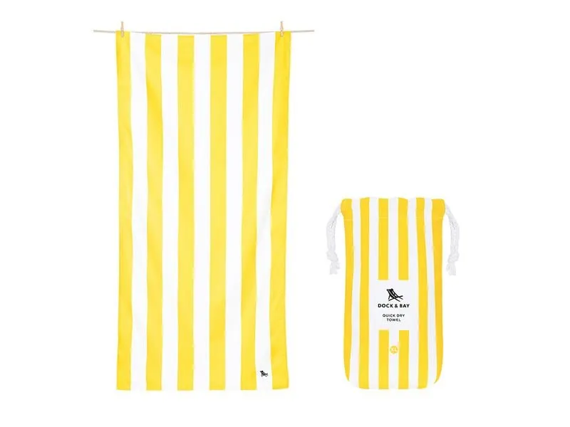 Dock & Bay Strandtuch Cabana L, Gelb, Weiss Dock & Bay Strandtuch Cabana L, Gelb, Weiss