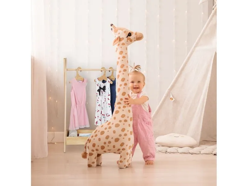 relaxdays Kleiderständer für Kinder 64.5 x 99 cm, Braun