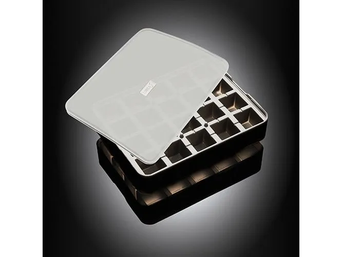Lurch Eiswürfelform Würfel Schwarz / Transparent, 3 x 3 cm