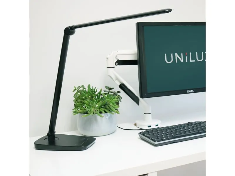 UNiLUX Schreibtischleuchte Twistled 1558 lm, Schwarz