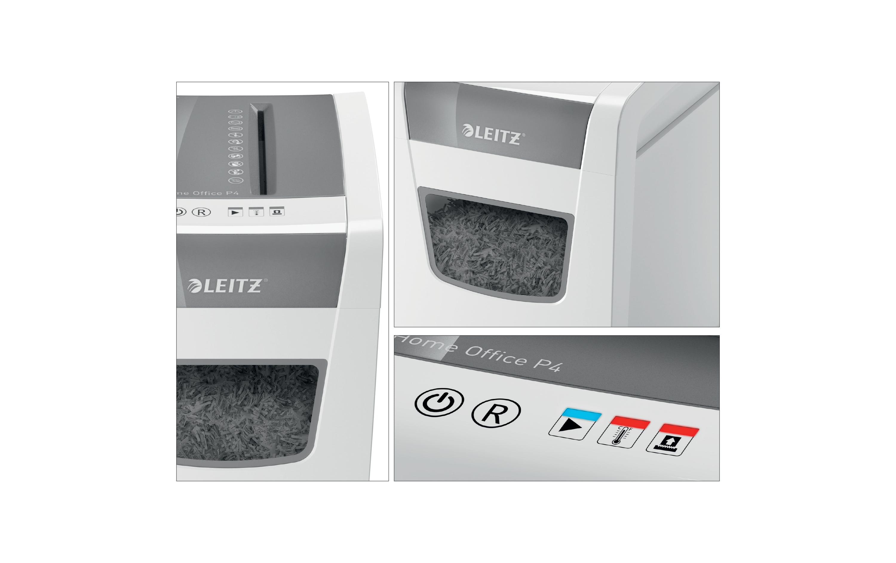Leitz Bürogeräte Aktenvernichter IQ Home Office Slim P-4, bis zu 10 Blatt