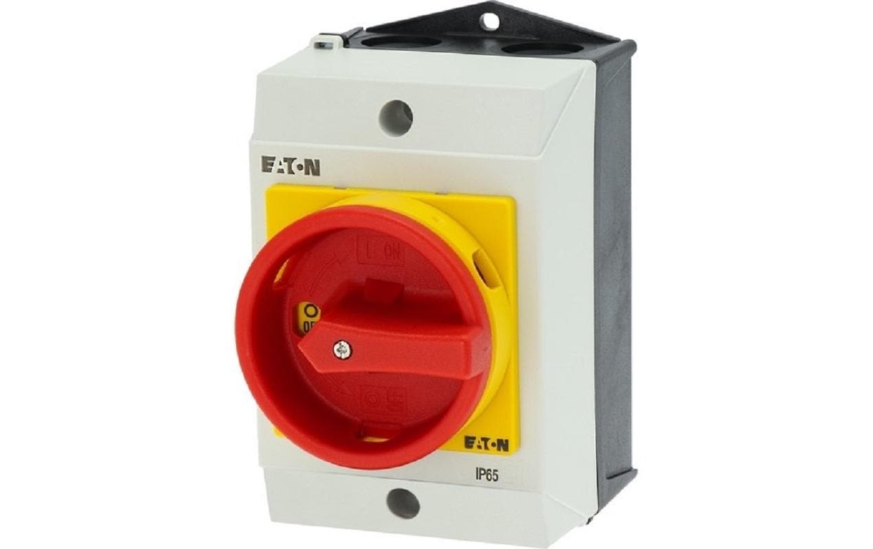 Eaton Sicherheitsschalter 3 Polig + N, 20 A T0, Rot Eaton Sicherheitsschalter 3 Polig + N, 20 A T0, Rot