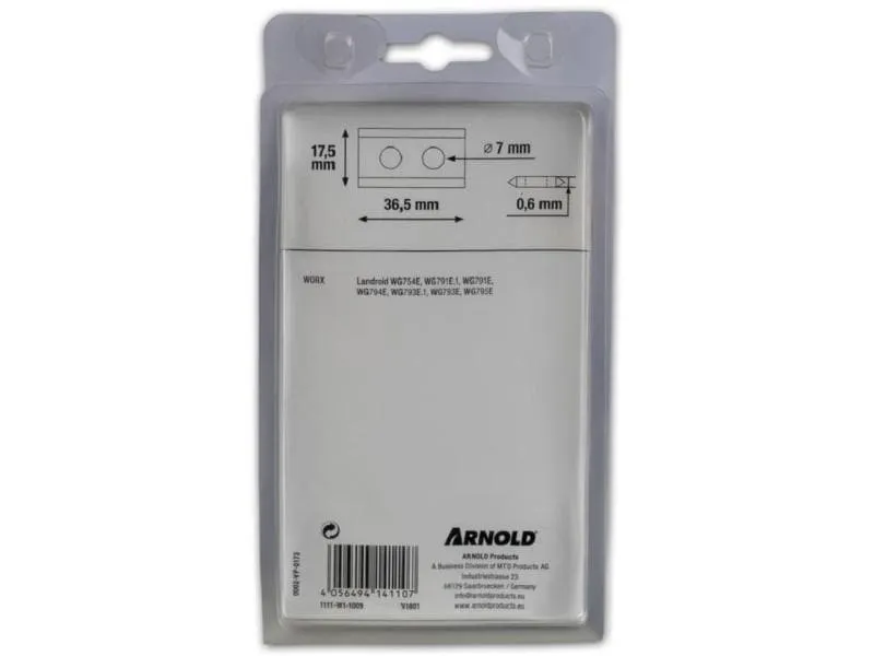 Arnold Ersatzmesser TiN-Cut AR4 Worx Landroid Arnold Ersatzmesser TiN-Cut AR4 Worx Landroid