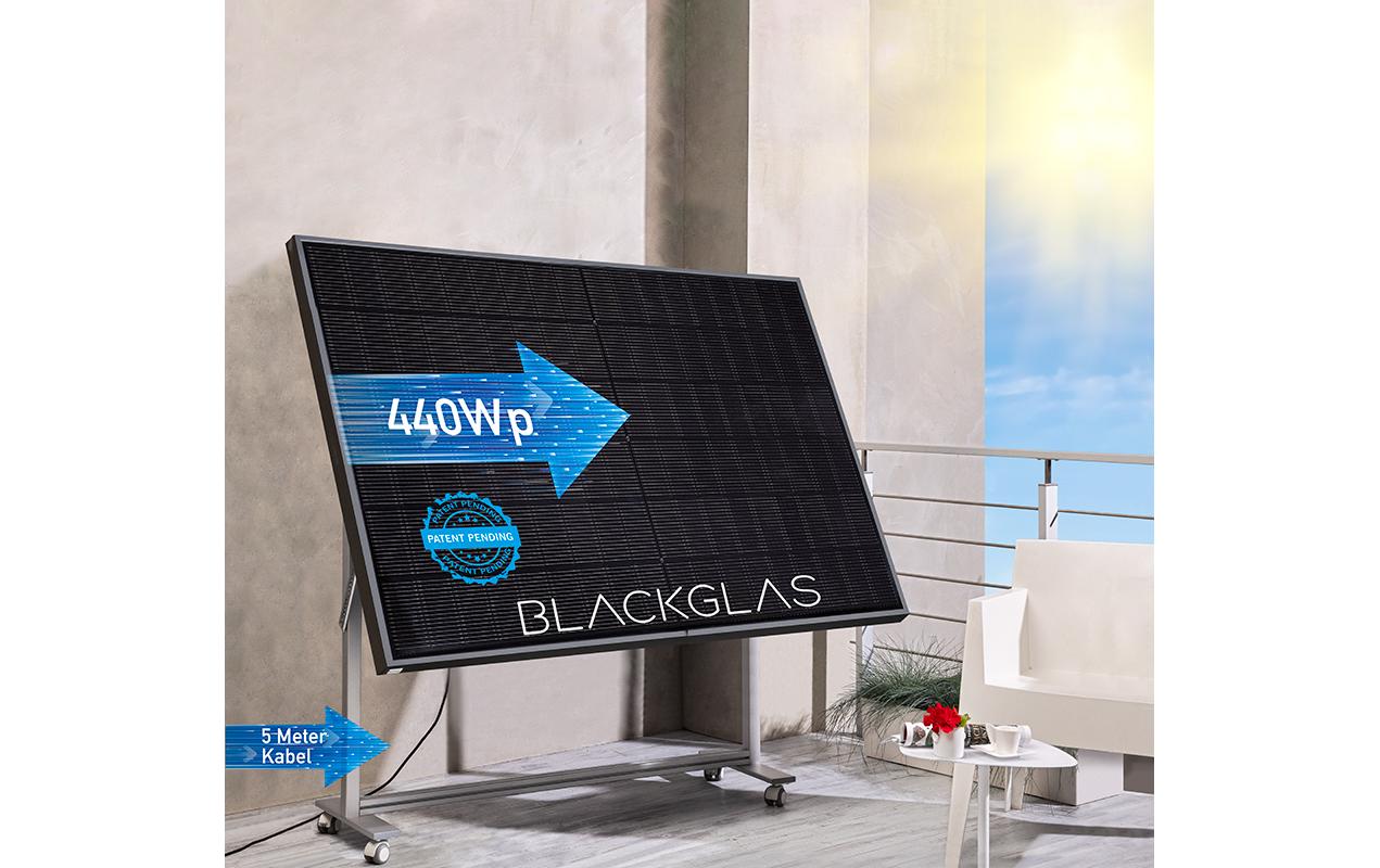 BLACKGLAS Solaranlage ECOtabletPRO 440 W