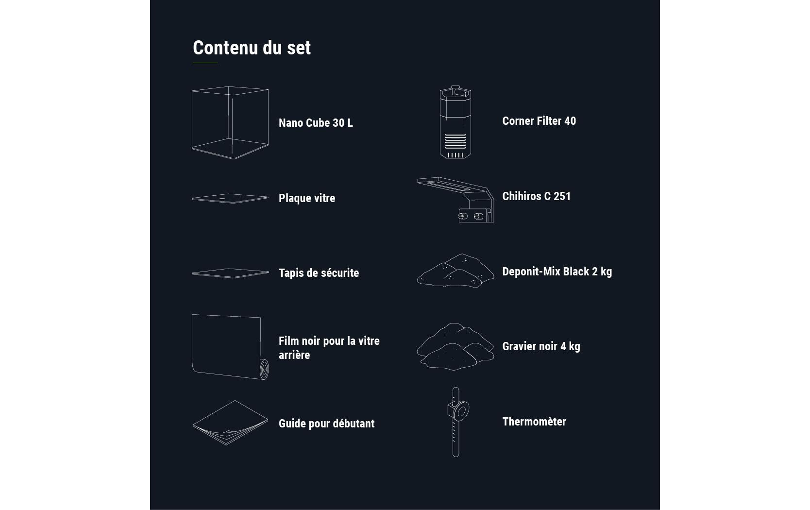 Dennerle Aquarium Nano Cube Complete, 30 l