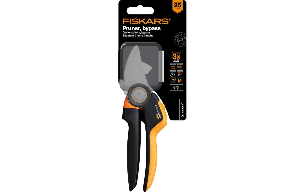 Fiskars Gartenschere Bypass M P921, 27.5 x 10 x 4 cm
