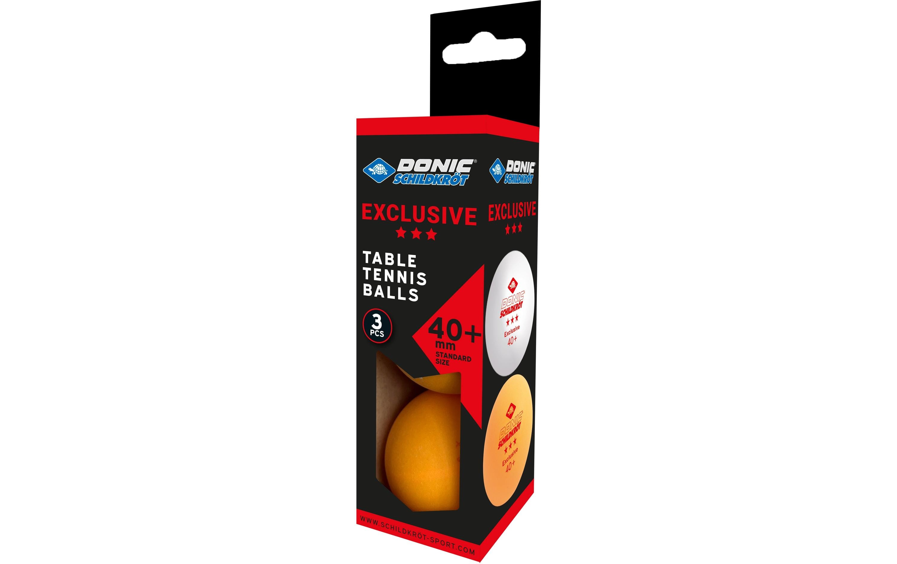 DONIC Schildkröt Tischtennisball 3-Stern Avantgard orange