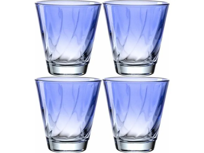 Leonardo Trinkglas Twist 215 ml, 4 Stück, Blau Leonardo Trinkglas Twist 215 ml, 4 Stück, Blau