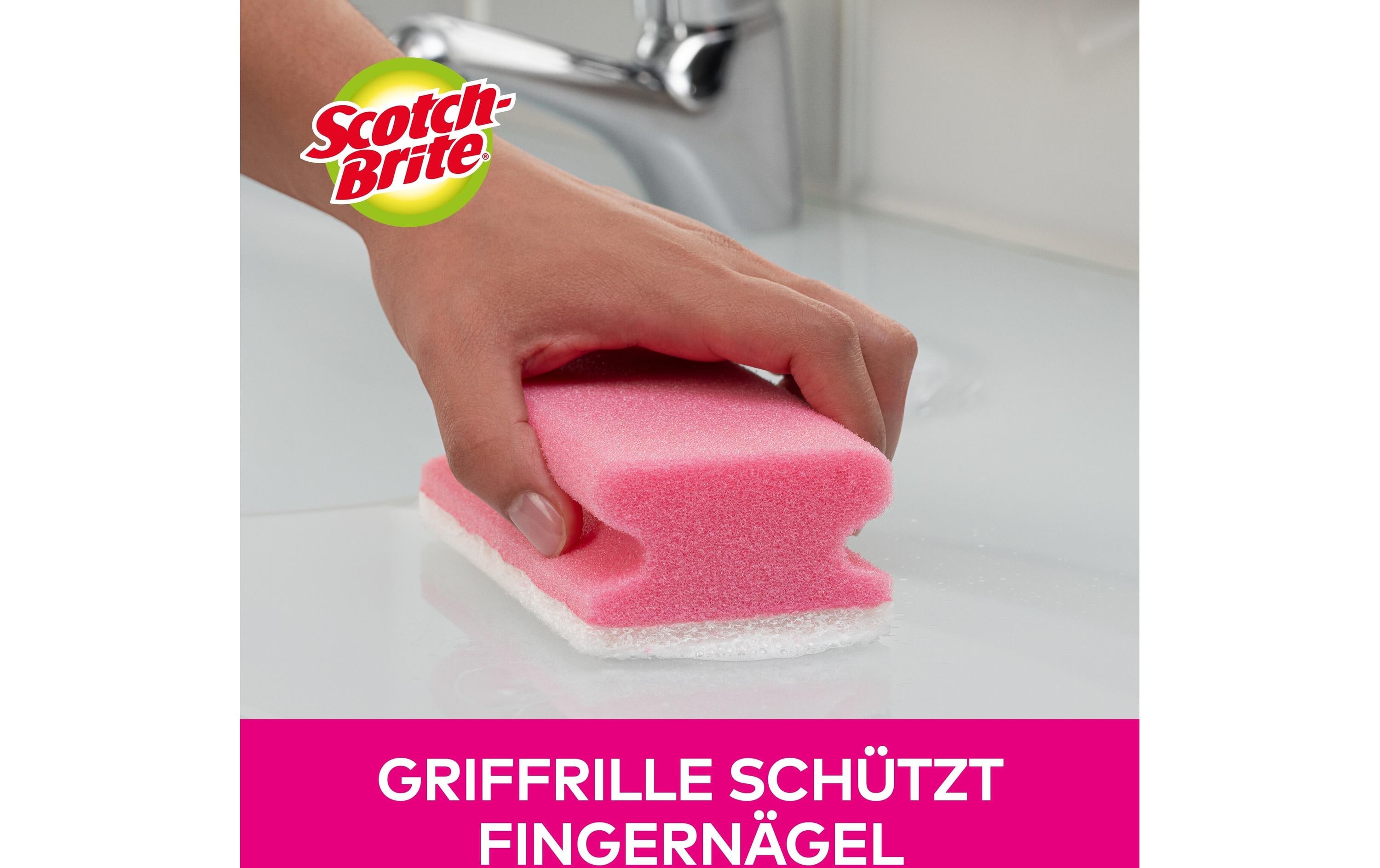 Scotch-Brite Schwamm 3M Scotch-Brite Bad 16 Stück Pink