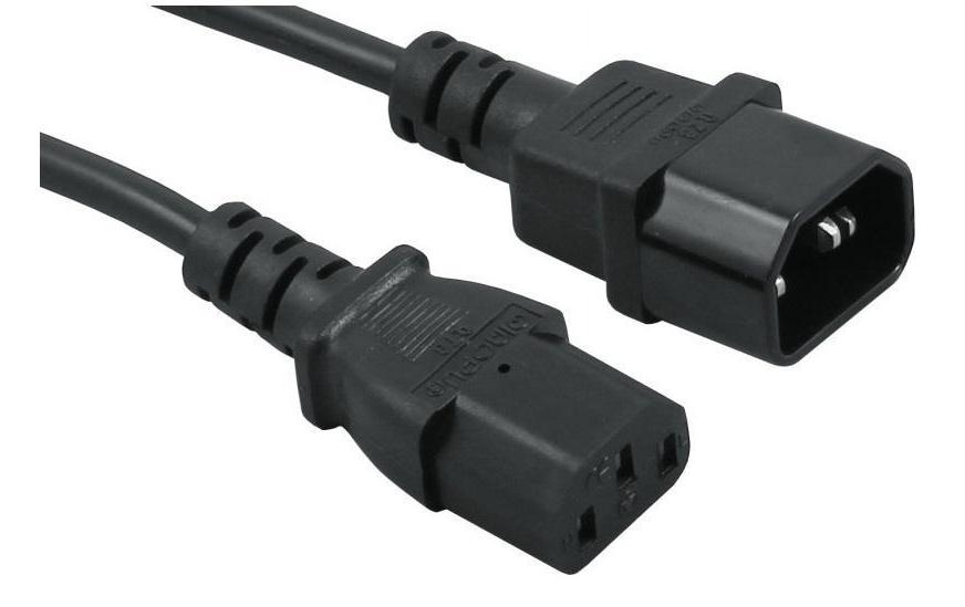 Diggelmann Gerätekabel 0.5 m C13-C14 halogenfrei