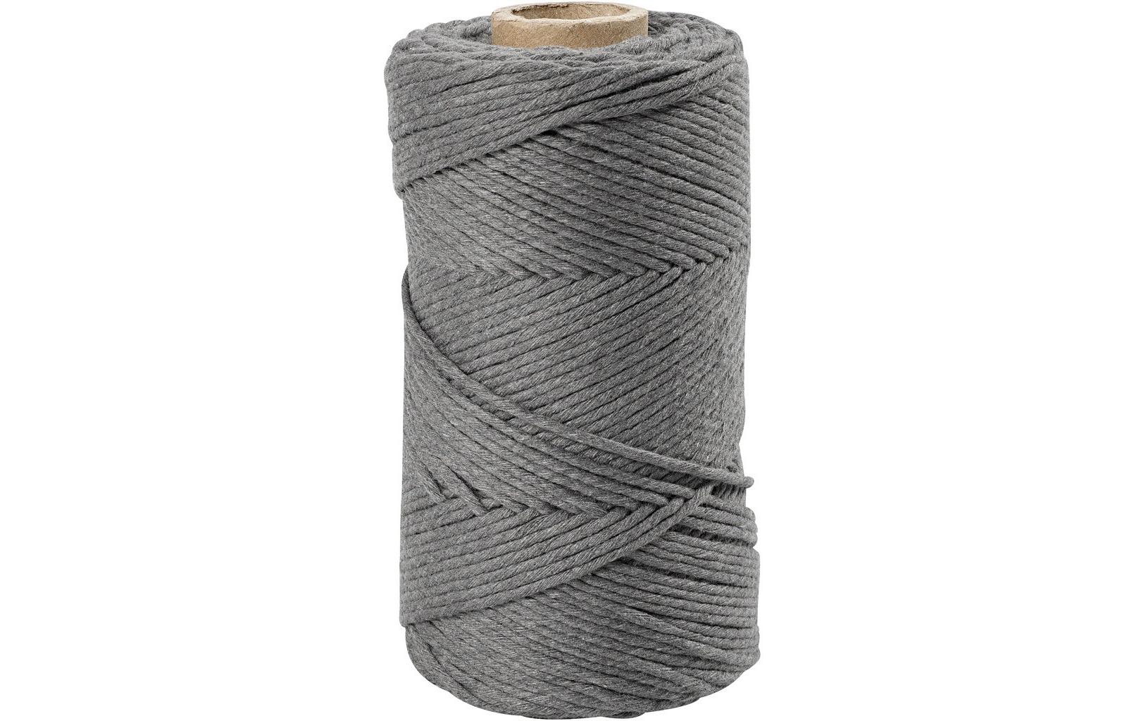 Creativ Company Baumwollgarn Makramé 330 g, Grau Creativ Company Baumwollgarn Makramé 330 g, Grau