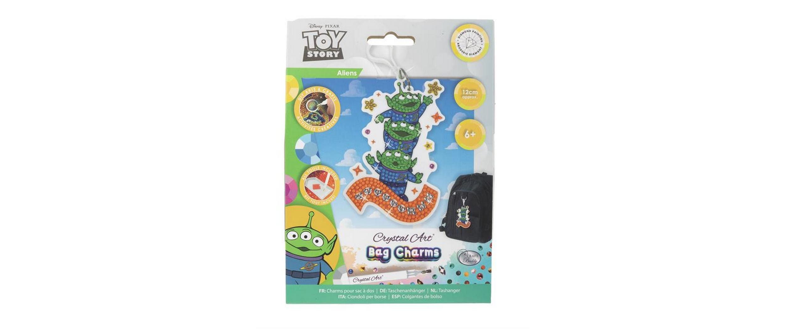 CRAFT Buddy Aliens, Crystal Art Rucksack Anhänger