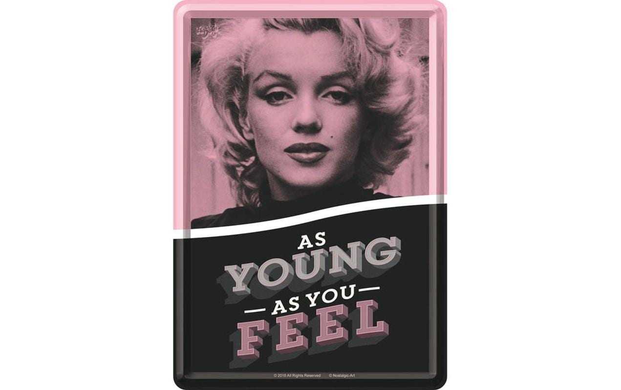 Nostalgic Art Postkarte As Young as you Feel 14 x 10 cm