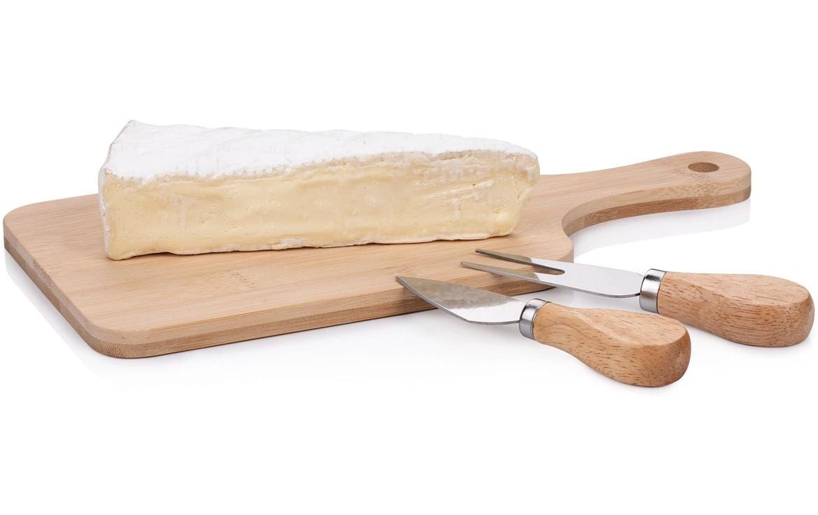 alpina Käsebrett mit Besteck, assortiert Braun