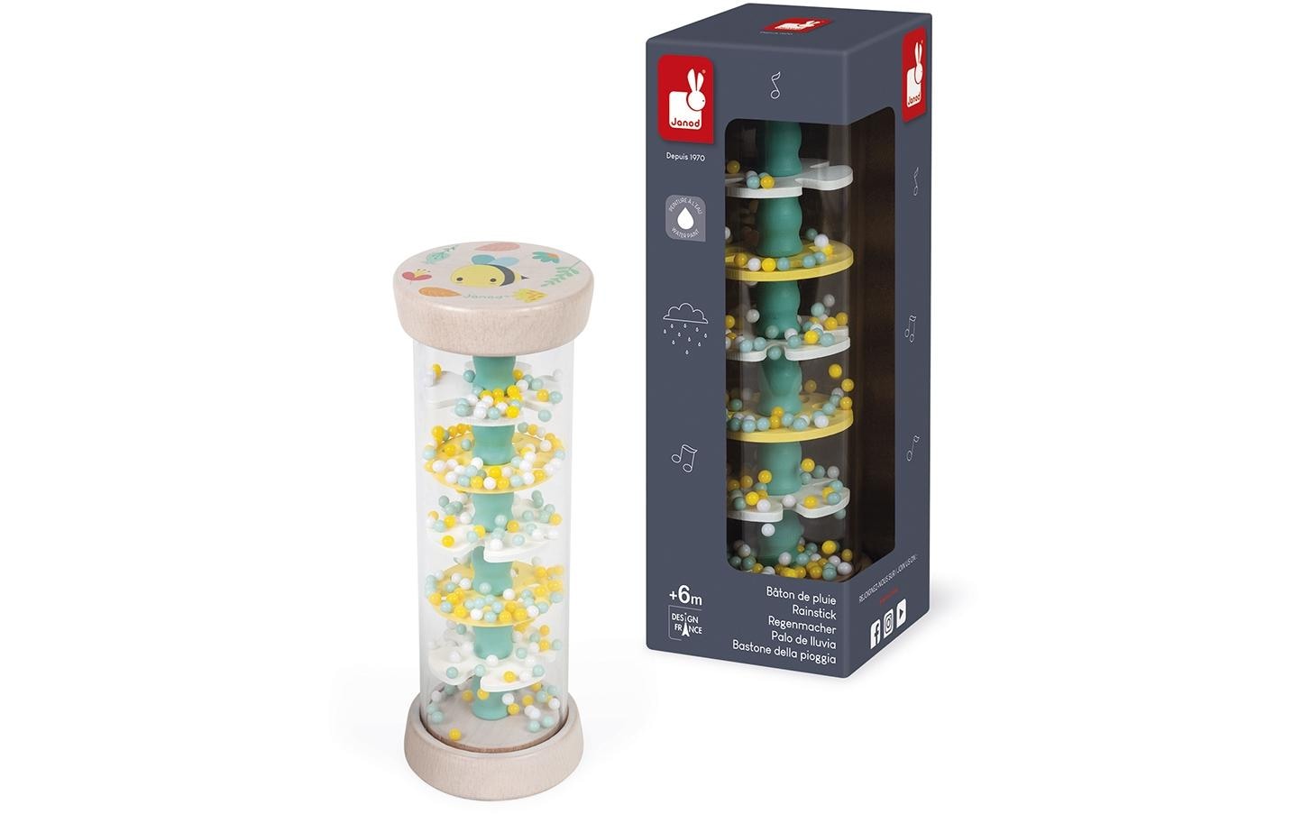 Janod Musikinstrument Pure Regenmacher Holz Janod Musikinstrument Pure Regenmacher Holz