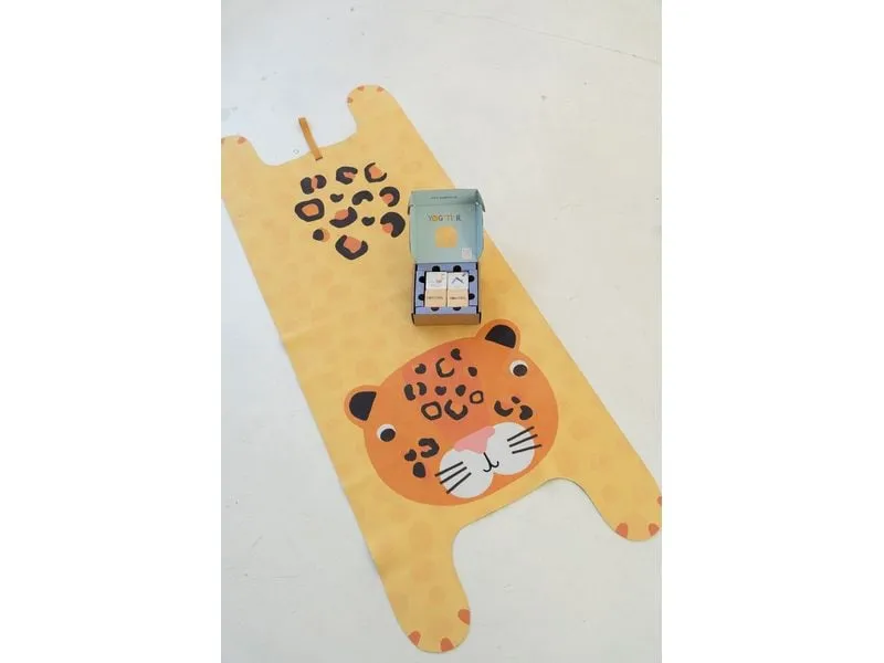 Yogitier Luka der Leopard Naturkautschuk Gelb 155 x 60 cm
