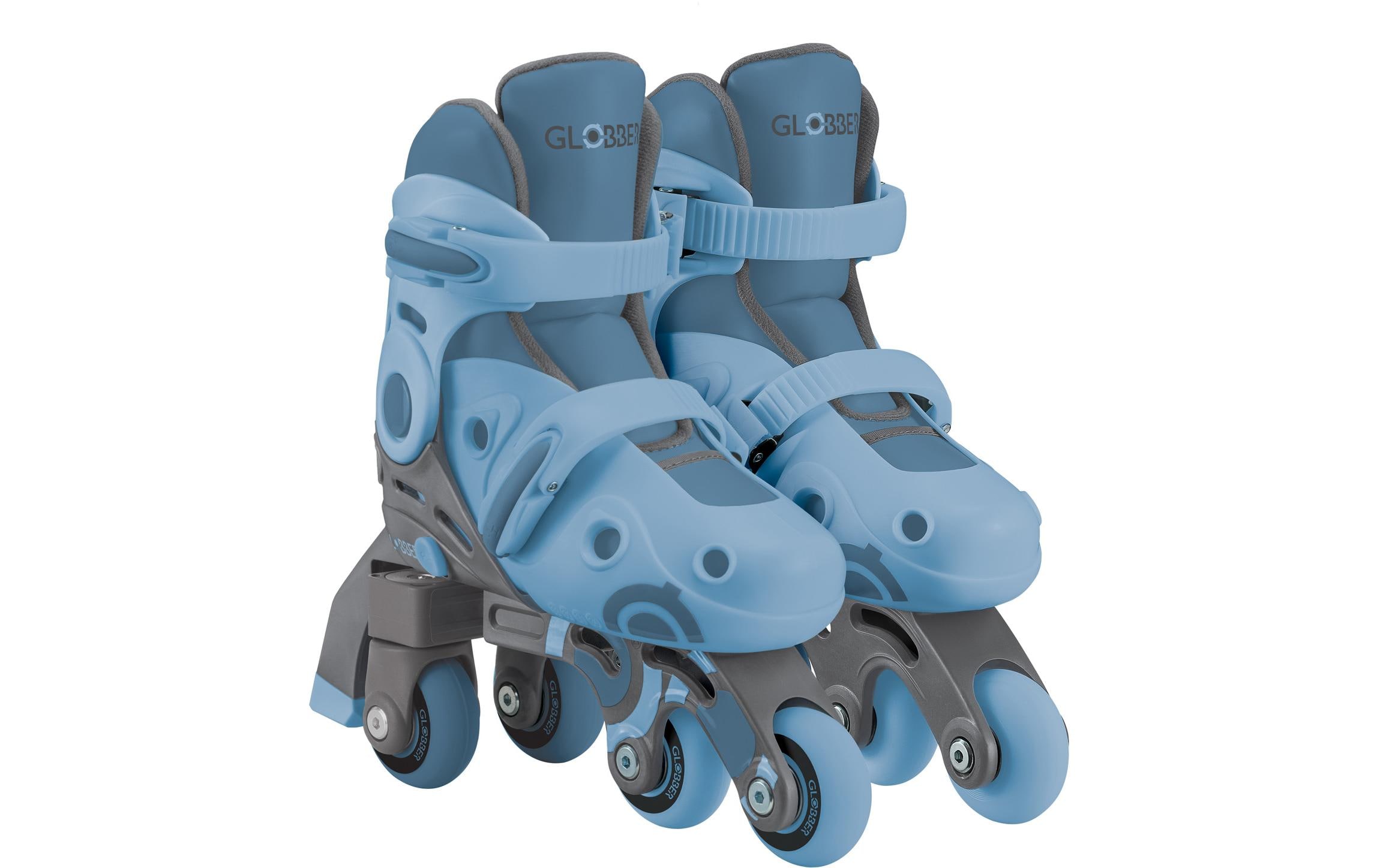 GLOBBER Inline-Skates 2 in 1 Gr. 26-29, Aschblau