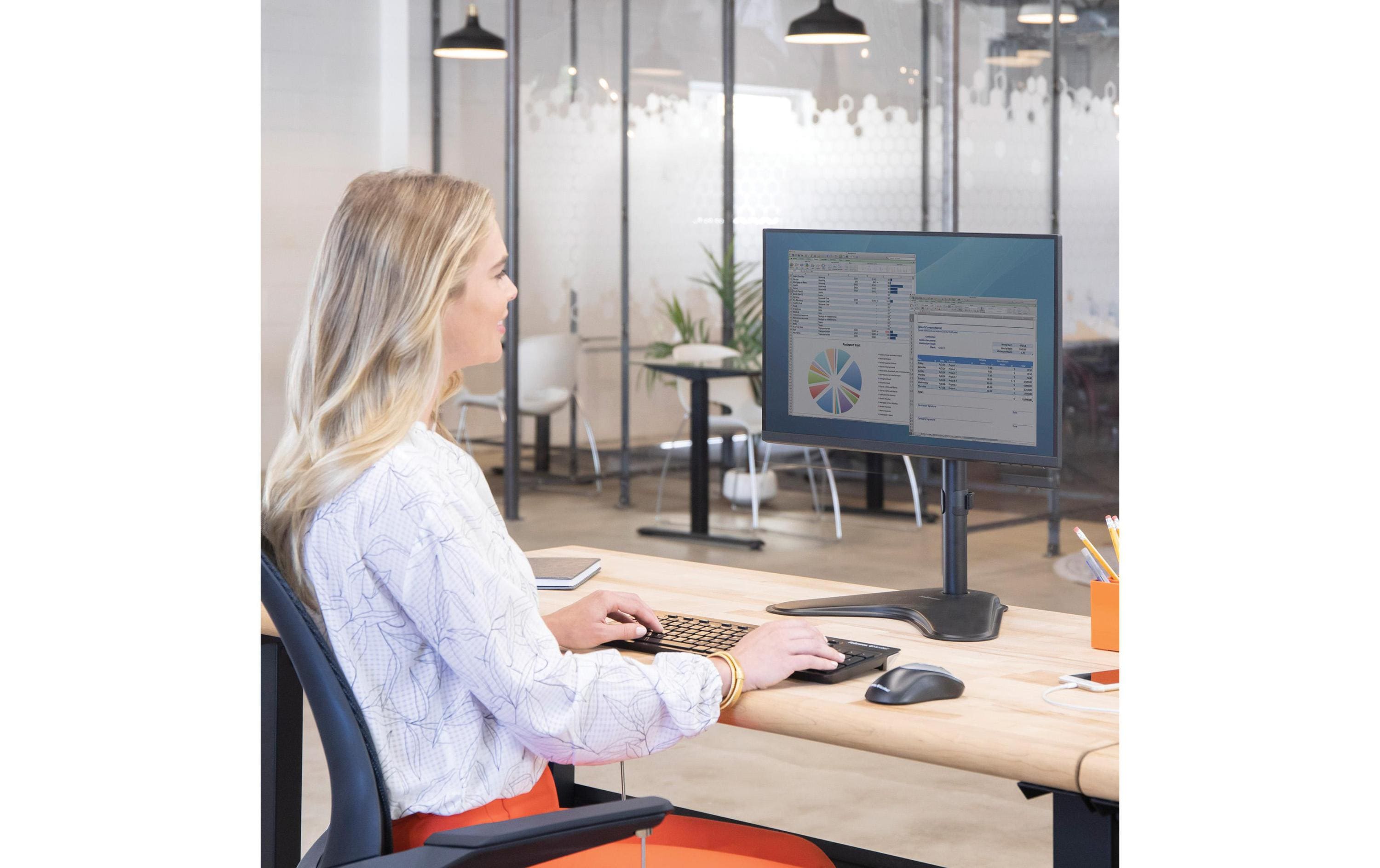 Fellowes Monitor-Standfuss Seas Einzel Monitoarm bis 8 kg Fellowes Monitor-Standfuss Seas Einzel Monitoarm bis 8 kg