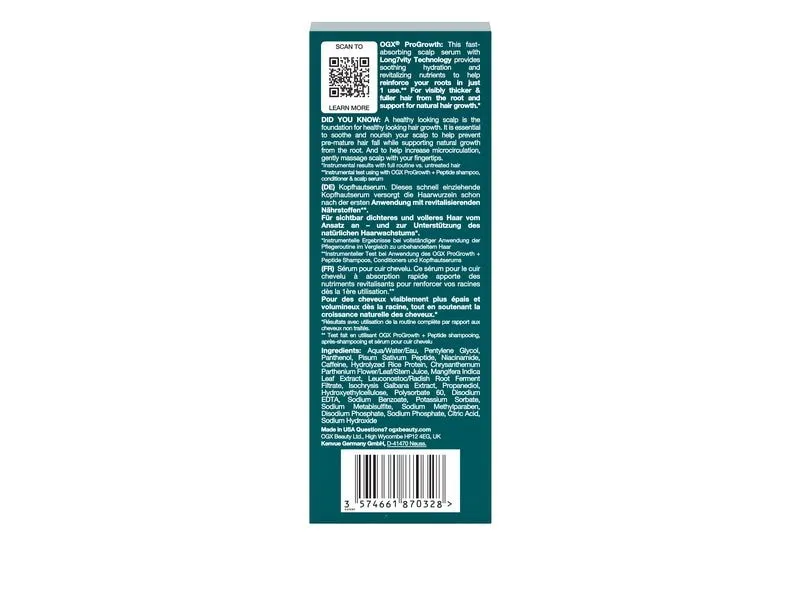 OGX ProGrowth + Peptide 10 ml OGX ProGrowth + Peptide 10 ml