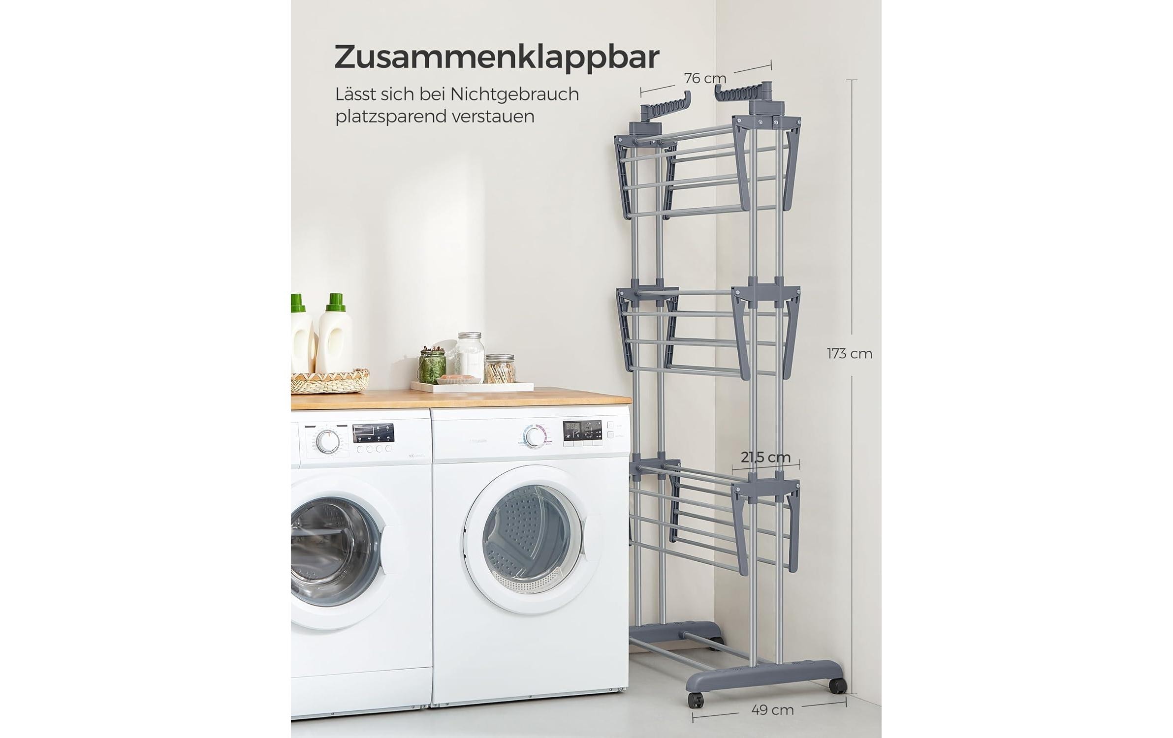 Songmics Turmtrockner 126.6 x 64.2 x 169.2 cm