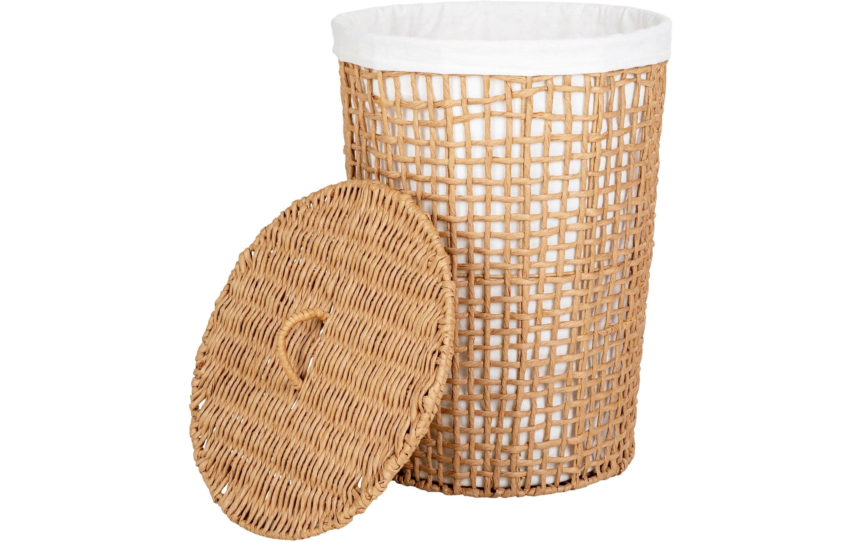 House Nordic Wäschekorb Pomal 75 l, Hellbraun