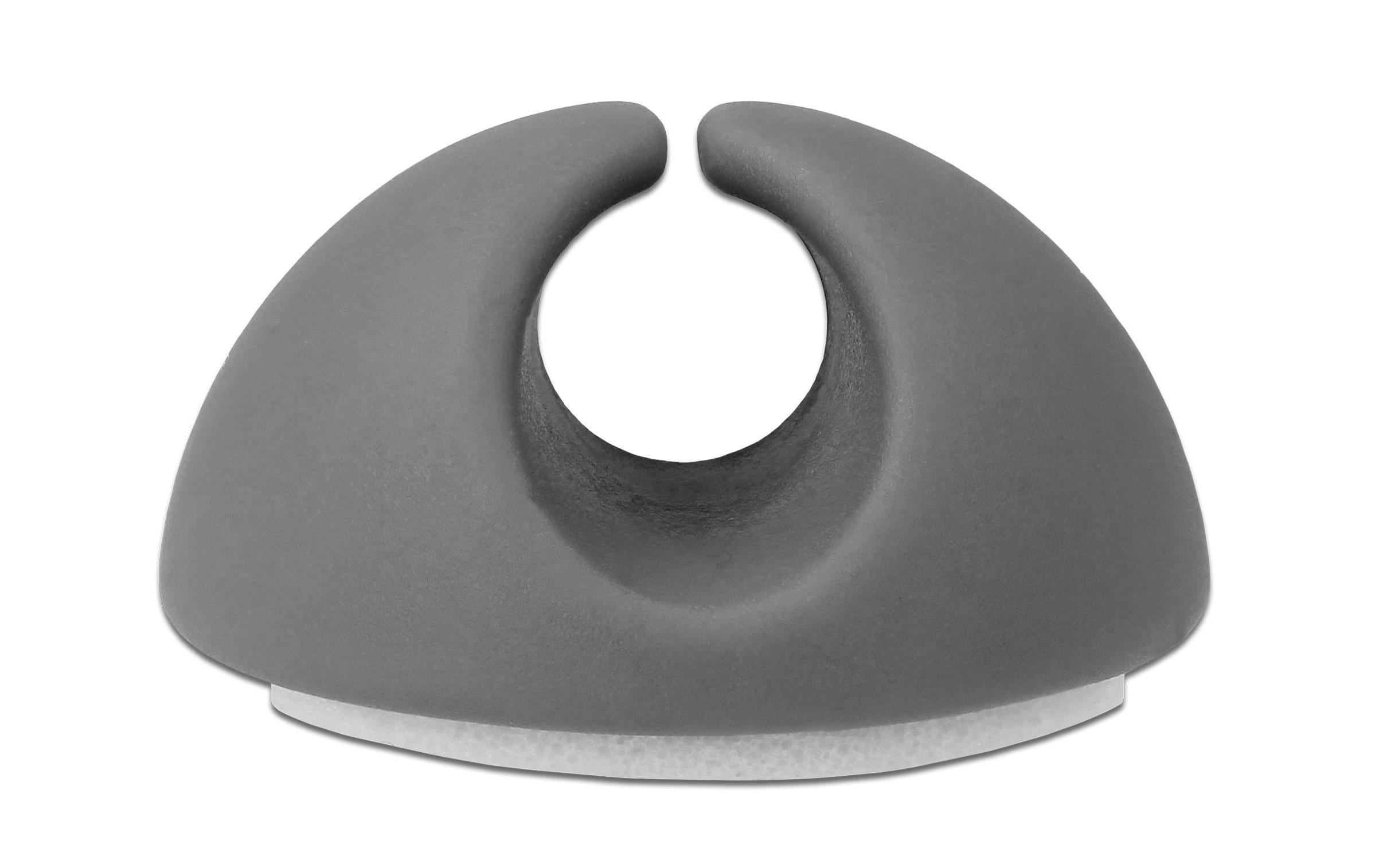 Delock Kabelhalter 6.5 mm 2x3 Stück, grau&weiss