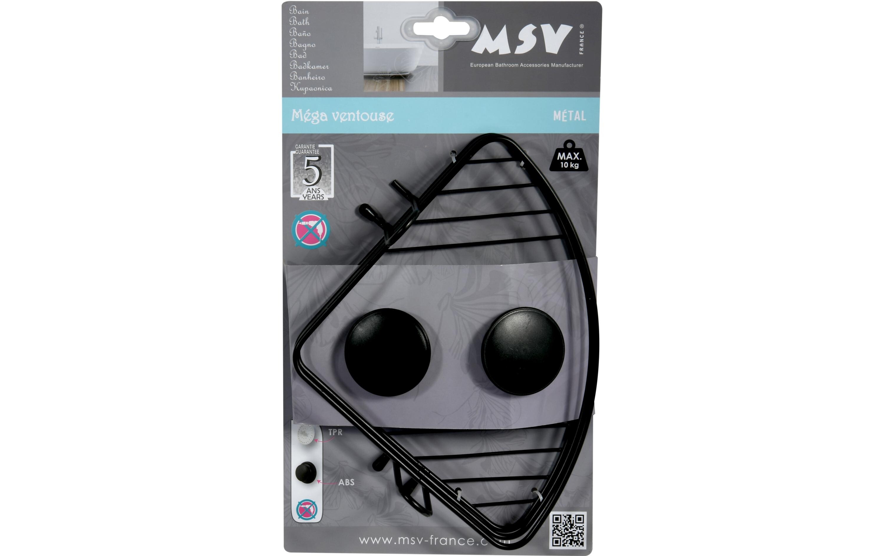 MSV Duschmittelhalter Schwarz matt