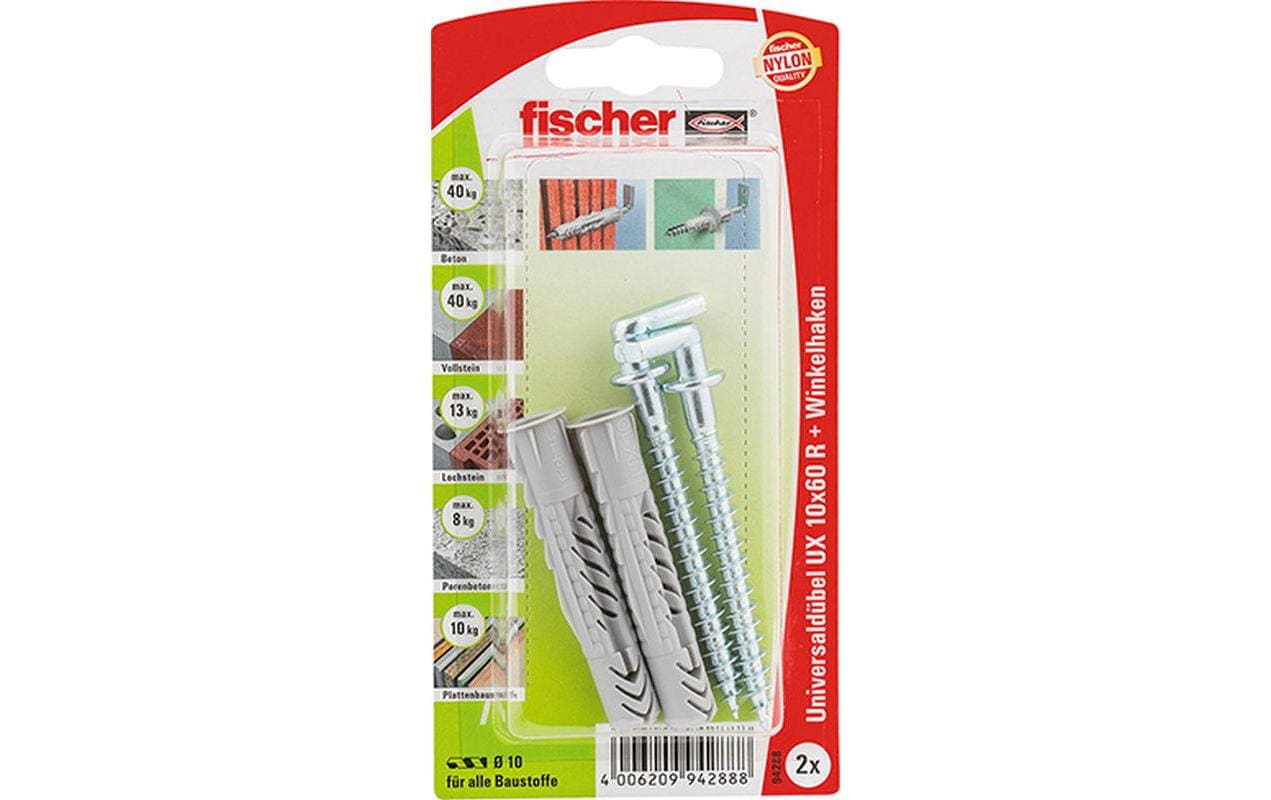 Fischer Universaldübel UX 10 x 60 WH, 2 Stück