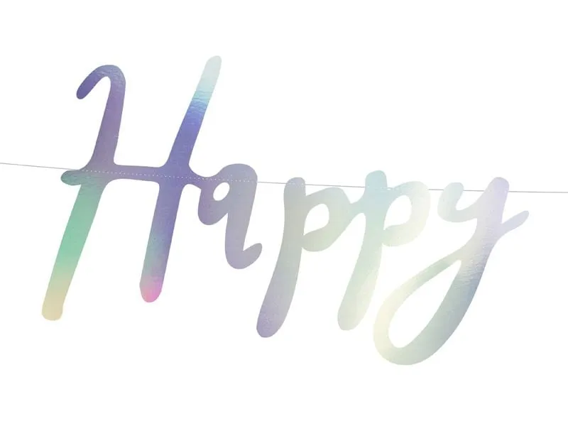 Partydeco Girlande Happy Birthday mehrfarbig, 16.5 x 62 cm Partydeco Girlande Happy Birthday mehrfarbig, 16.5 x 62 cm
