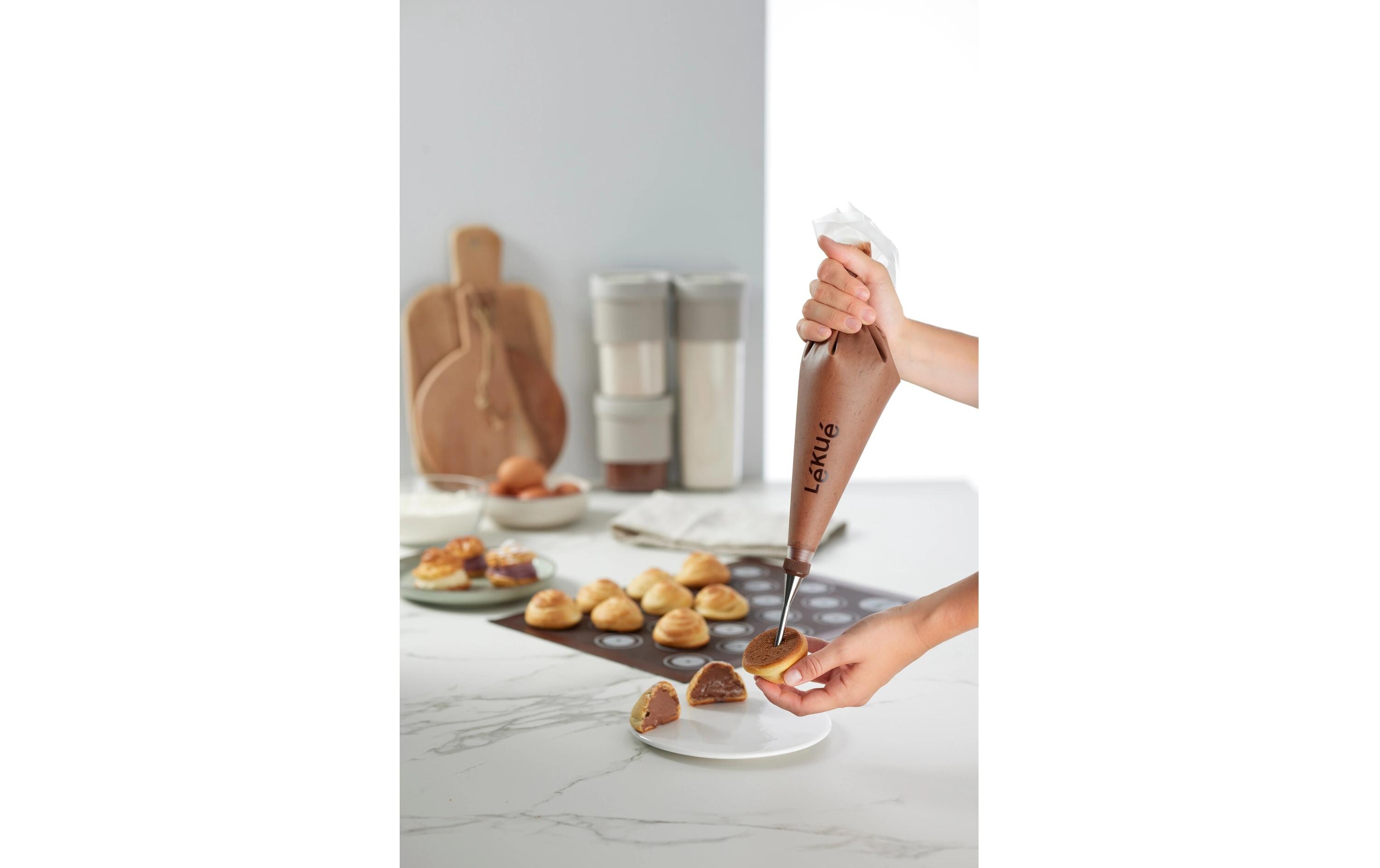 Lékué Spritzbeutel-Set mit 3 Düsen