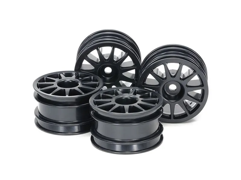 Tamiya Felgen 11-Speichen, Schwarz, 24 mm, M-Chassis 1:10, 4 Stück Tamiya Felgen 11-Speichen, Schwarz, 24 mm, M-Chassis 1:10, 4 Stück