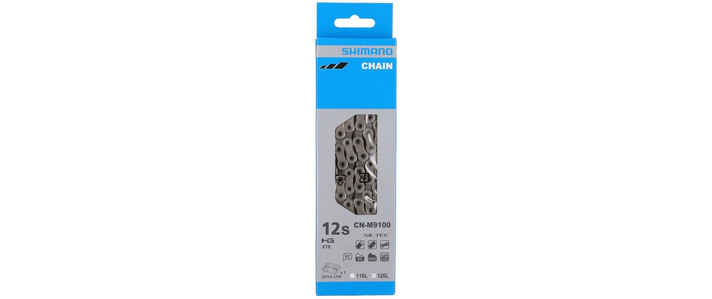 Shimano Velokette CN-M9100 12-Gang, 126 Glieder Quick-Link Shimano Velokette CN-M9100 12-Gang, 126 Glieder Quick-Link