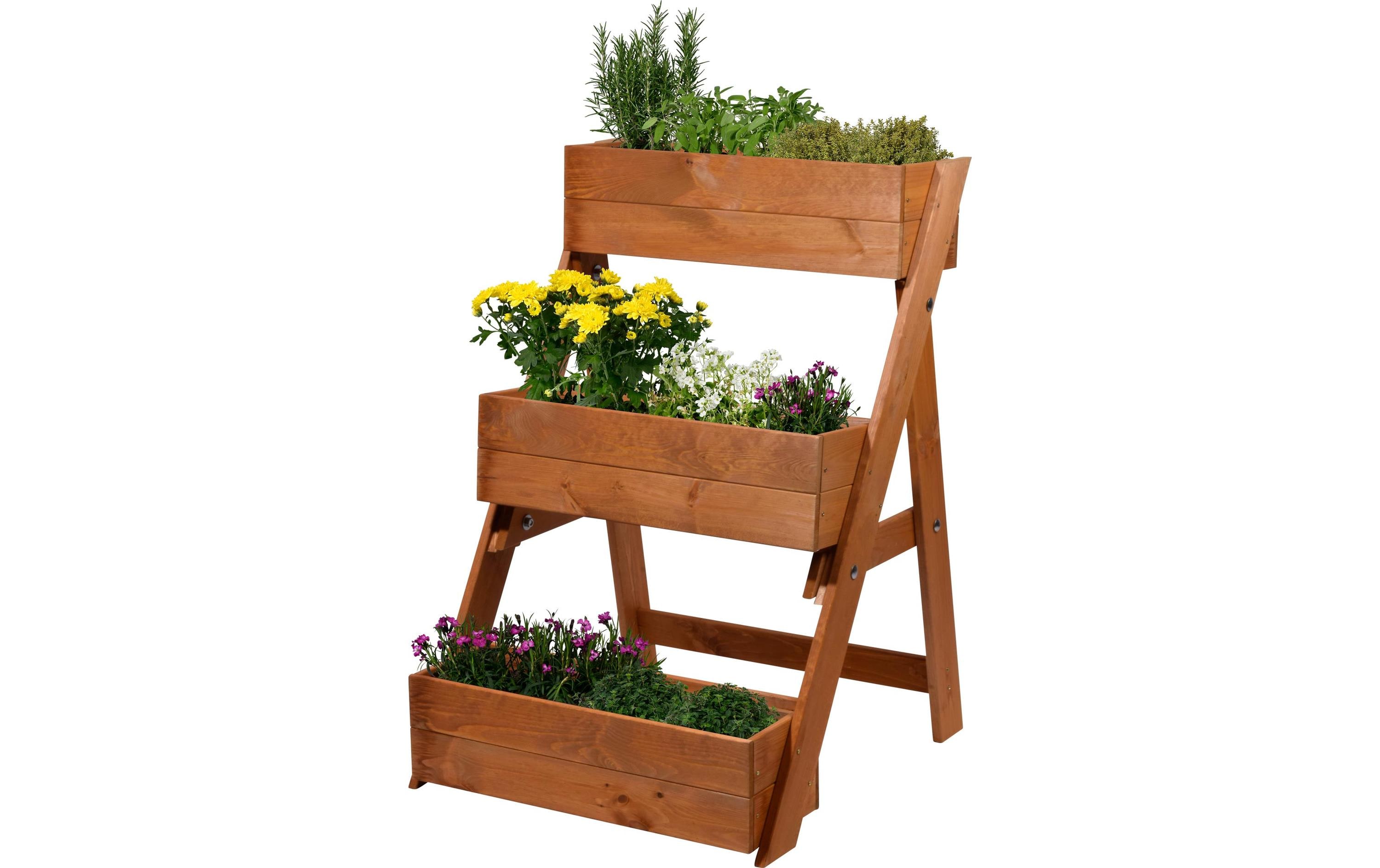 dobar Hochbeet Pflanztreppe 3-stufig dobar Hochbeet Pflanztreppe 3-stufig