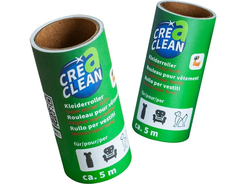 CreaClean Kleiderroller 1 Griff + 3 Ersatzrollen