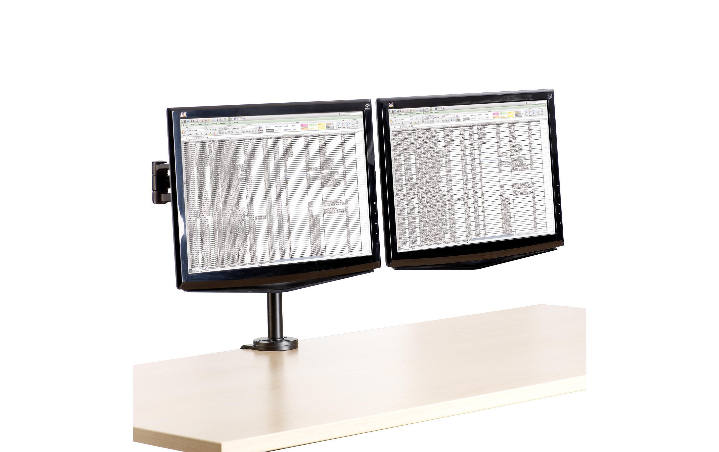 Fellowes Tischhalterung Vista Doppel Monitorarm bis 10 kg Fellowes Tischhalterung Vista Doppel Monitorarm bis 10 kg