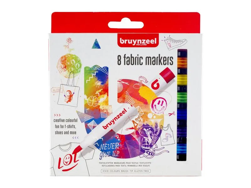 Bruynzeel Textilmarker 8 Stück Bruynzeel Textilmarker 8 Stück