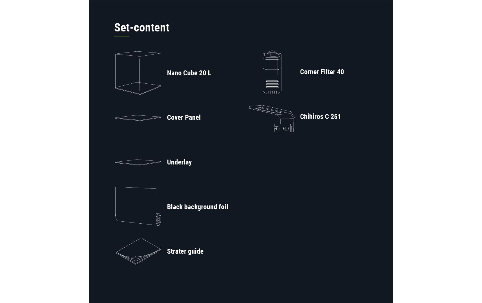 Dennerle Aquarium Nano Cube Basic, 20 l