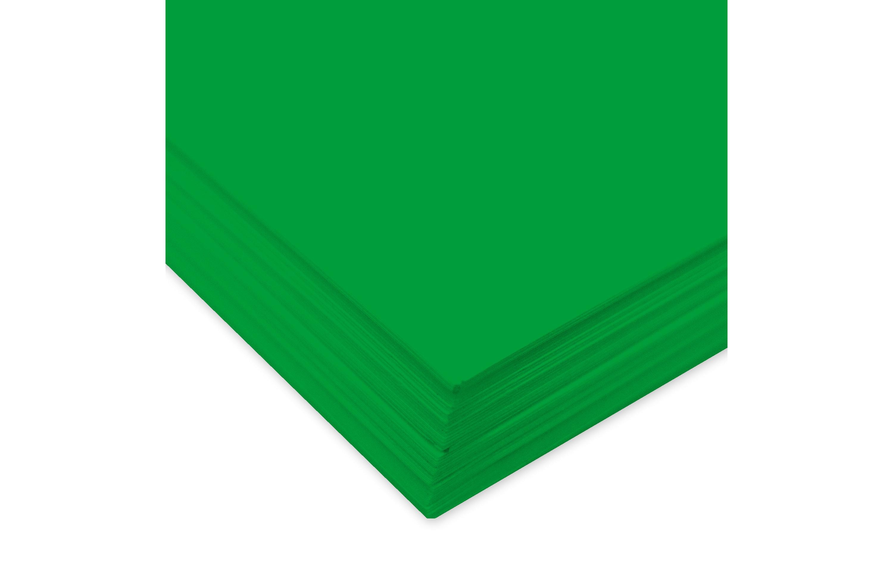 URSUS Tonzeichenpapier 50 x 70 cm, 130 g/m², 10 Blatt, Grasgrün