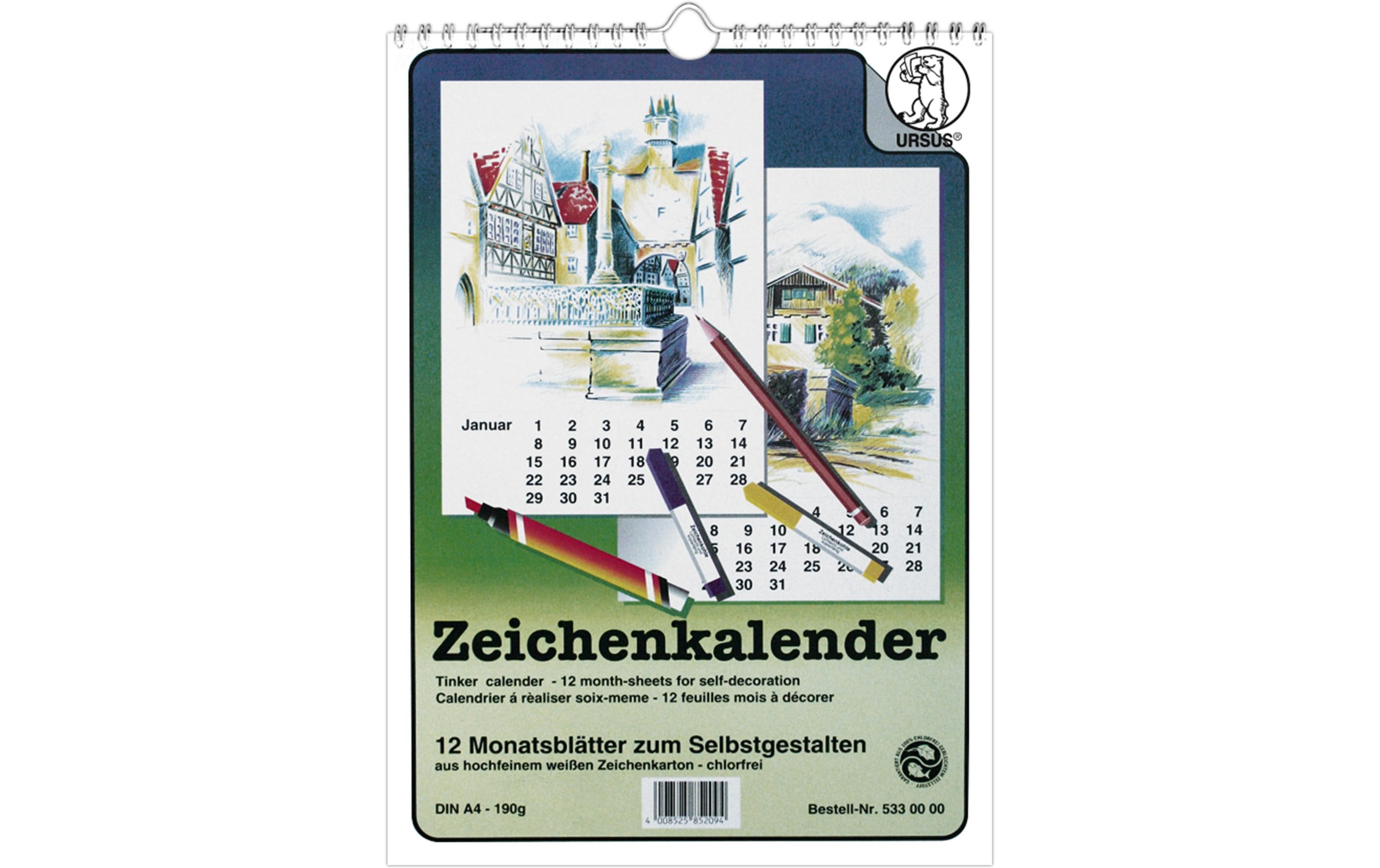 URSUS Zeichenkalender A4 URSUS Zeichenkalender A4