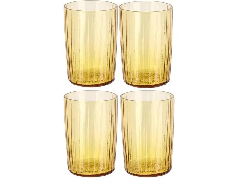 Bitz Trinkglas Kusintha 280 ml, 4 Stück, Amber Bitz Trinkglas Kusintha 280 ml, 4 Stück, Amber