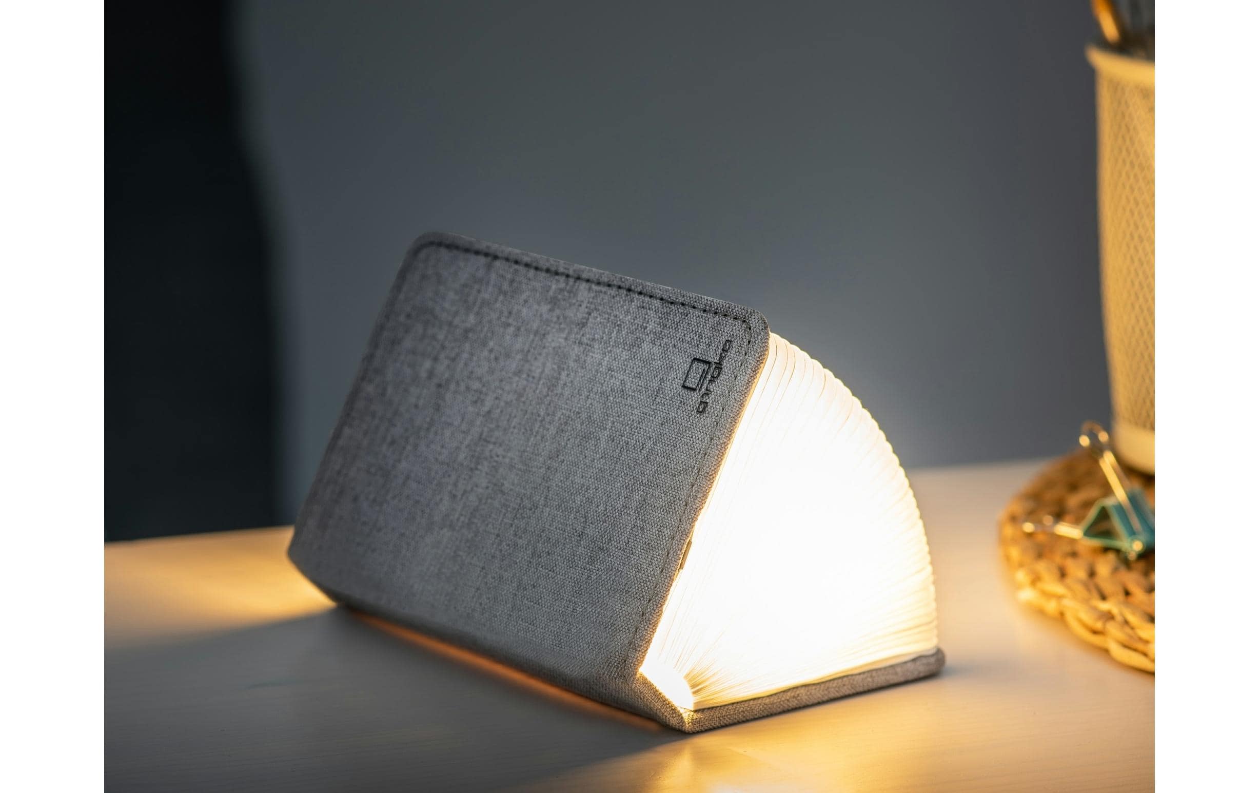 Gingko LED Stimmungslicht Mini Smart Book Grau