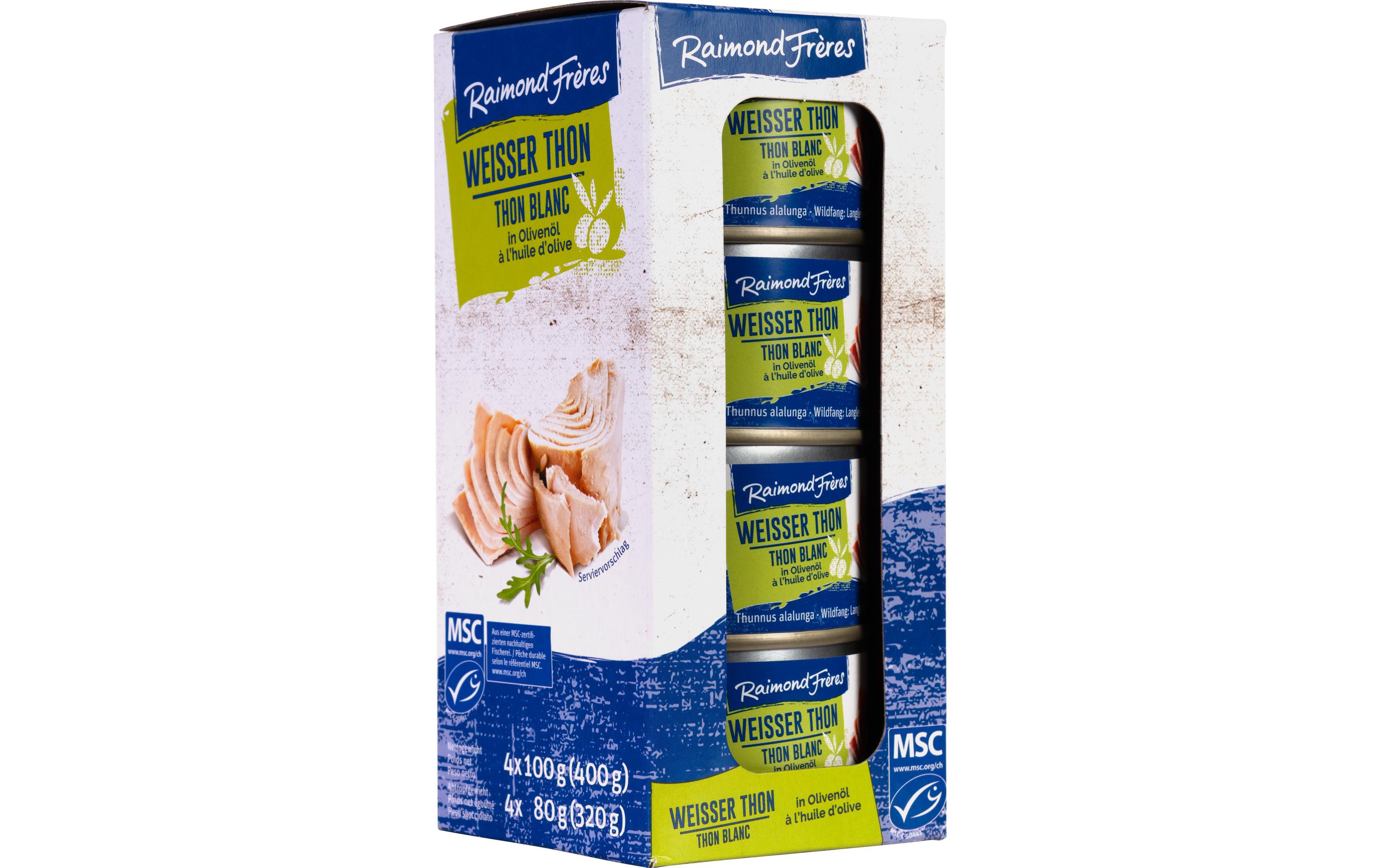 Raimond Frères Konserven Weisser Thon (Albacore) Olivenöl 400 g