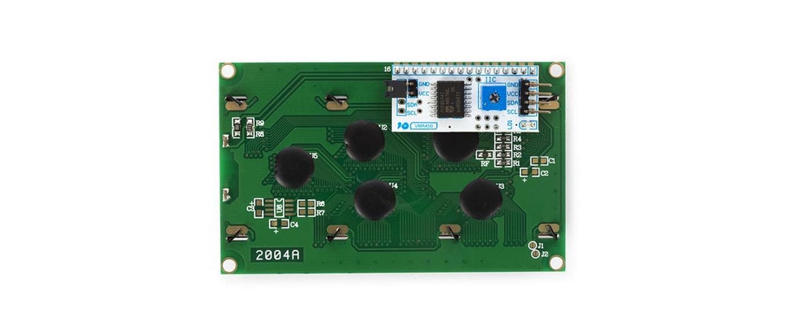 Whadda LCD Display I2C Modul 20x4, Blau