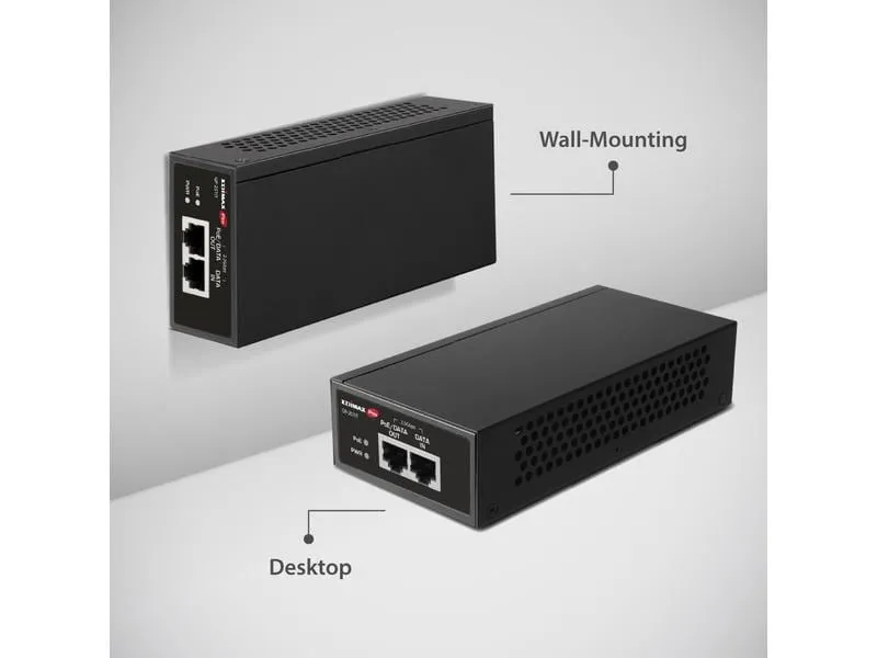 Edimax Pro PoE+ Injector GP-201IT 30 Watt Edimax Pro PoE+ Injector GP-201IT 30 Watt