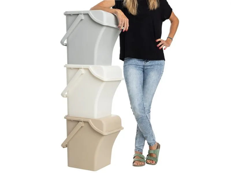 COCON Recyclingbehälter Sorto Mehrfarbig, 3 Stück, 45 L COCON Recyclingbehälter Sorto Mehrfarbig, 3 Stück, 45 L