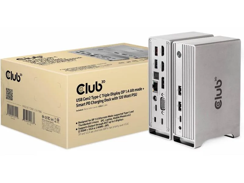 Club 3D Dockingstation CSV-1568 120 W
